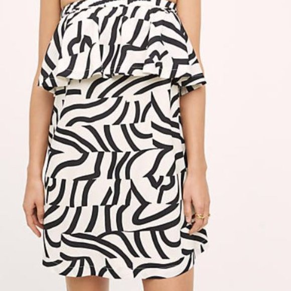 Maeve Strapless black and white dress - Picture 3 of 3